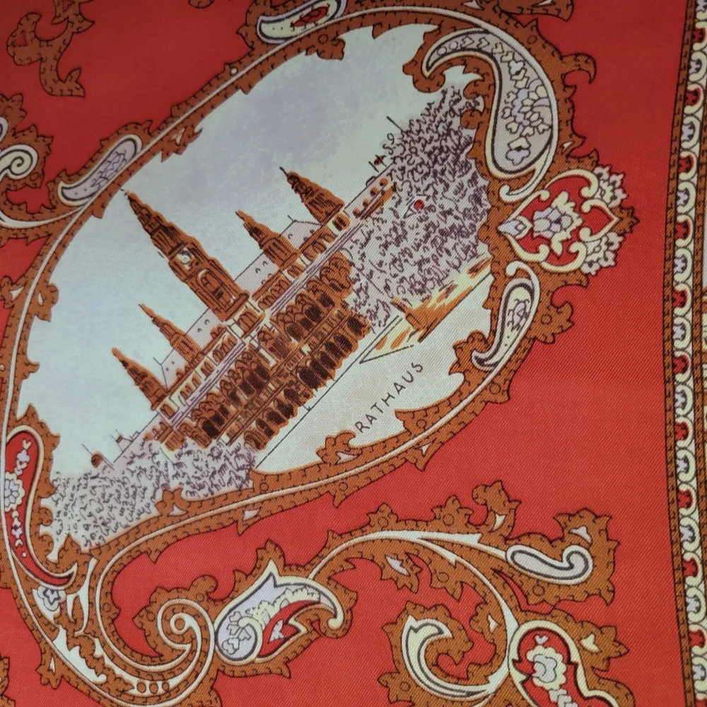 Silk scarf, paisley Vienna